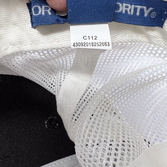 Mellow Vibes‎ Ball Cap Black  White Mesh Trucker Strap Back Port Authority - Picture 7 of 7